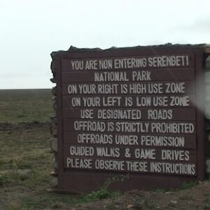 Serengeti National Park Signage Serengeti National Park Signage