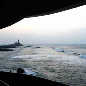 Kanyakumari Vista thru View Tower Kanyakumari Vista thru View Tower